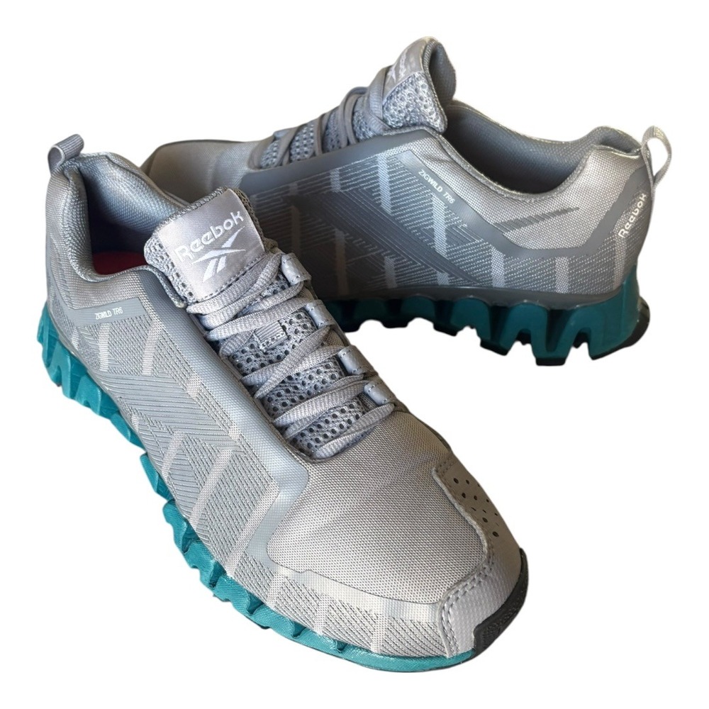 Reebok Zigwild Trail 6 Gray Teal Womens Trail Running‎ Shoes Sneakers NEW sz 9
